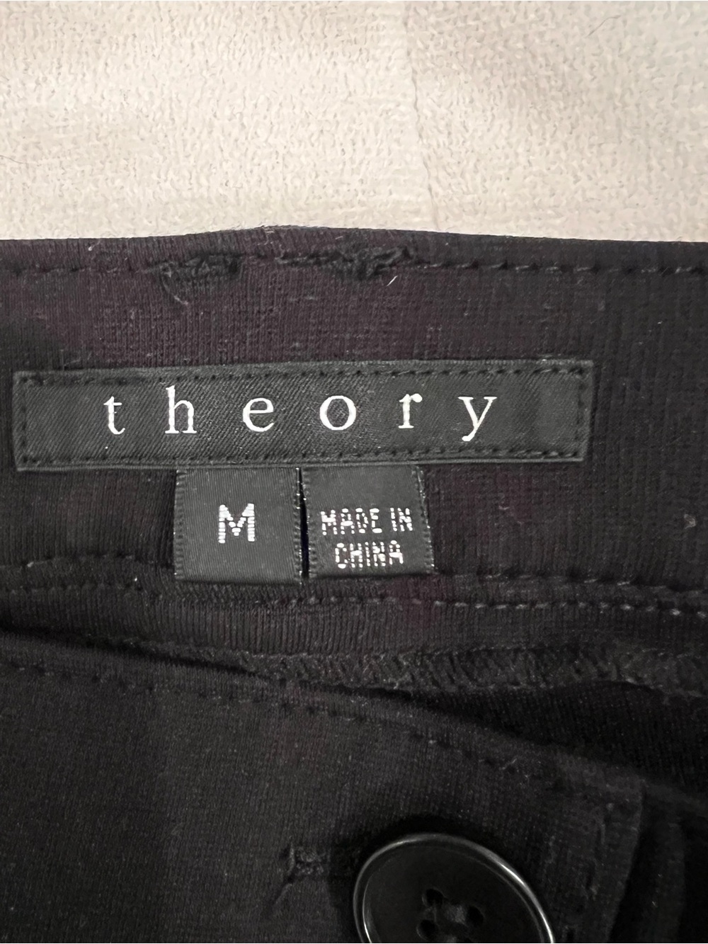 Theory Elly_Rave Skinny Ankle Black Pull On Pants | Belt Loops | SZ M | Like New - Picture 12 of 12